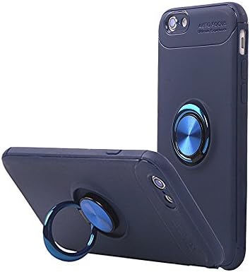 QKAI iPhone 6 Case, iPhone 6s Case, 360 Degree Rotation Kickstand Protective Case with Magnetic Soft Case Cover for Men Women Girl Apple iPhone 6/ iPhone 6s (Blue)