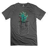 LRUI Men's Pocket Zombie Short Sleeve Tee Shirt L DeepHeather