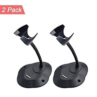 2Pack - Adjustable Barcode Scanner Stand, Shonco Hands Free Barcode Scanning Bar-Code Reader Cradle Holder Adjustable Goose Neck Stand for Symbol Scanner Barcode Scanner Scan Gun Label Reader