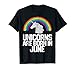UNICORNS ARE BORN IN JUNE Birthday Gift Rainbow Girl Women T-Shirt