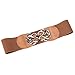 GRACE KARIN Women Plus Size Belts Wide Elastic Waistband Brown (Cl0413-5), X-Large