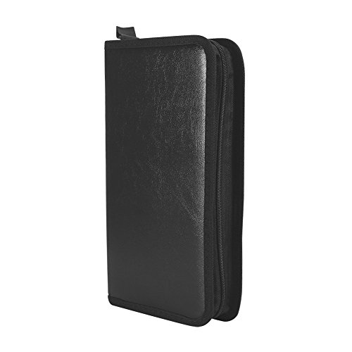 UTP Faux PU Leather 80 Disc CD DVD Holder Storage Cover Case Organizer Wallet Bag Album Bag