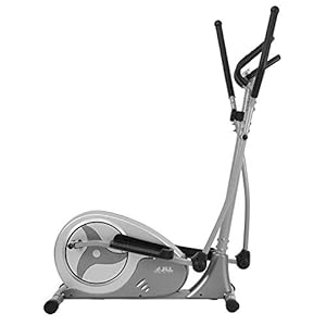 JLL® CT300 Home Luxury Elliptical Cross Trainer, 2020 Magnetic Cardio Workout with 8-level Magnetic Resistance, 5.5KG Two Way Flywheel, Console Display with Heart Rate Sensor and Tablet Holder. Silver