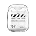 Hard Plastic Transparent Clear 01 Case for Apple Airpods 1 2 Wireless Earbuds Black and White Stripes Luxury Designer High Fashion Street Deluxe Hot Brand Unique Cool Fun Gift Boys Son Kids Men