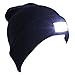 EZGO 5 LED Hands Free Unisex Lighted Beanie Power Stocking Cap/Hat, Perfect Hands Free Flashlight for Hunting, Camping, Grilling, on/off Switch Hidden in the Cap, Black
