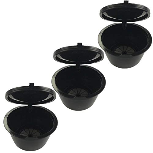 3pcs/pack Black Refillable Dolce Gusto coffee Capsule nescaf