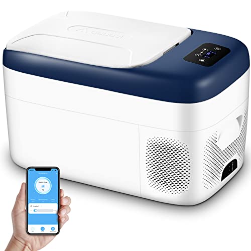 AAOBOSI 12 Volt Car Refrigerator Freezer 22 Quart(20L)RV Portable