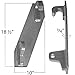 Titan Attachments Mounting Brackets Pair Fits John Deere Global Euro Loaders