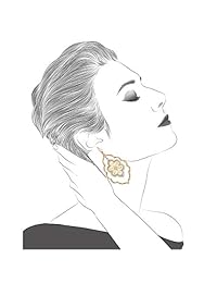 Pendientes de filigrana de oro para mujer