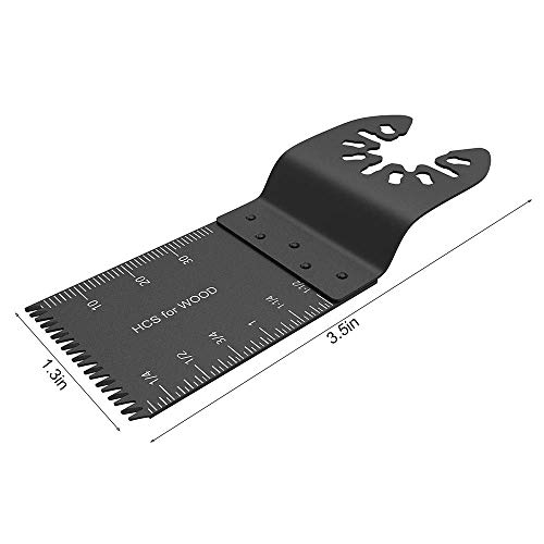 HOTBEST 10pcs Japan Tooth Universal Wood Oscillating Multi Tool Quick Release Saw Blades for Fein Multimaster, Dremel Multi-Max, Dewalt, Craftsman, Ridgid, Makita, Milwaukee, Rockwell, Ryobi
