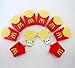 Sandios 8GB Design Data Travel USB 2.0 Flash Drives Memory Stick Pen Thumb Drive - Cute French Fries Shape Red Box Fast Junk Food Take Home Potato Slices Chip Toy Gifts [1pc]