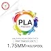 INLAND PLA Filament 1.75mm - Black PLA 3D Printer Filament, Dimensional Accuracy +/- 0.03mm - 1kg Cardboard Spool (2.2 lbs) – FDM 3D Printing