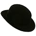 Black Blended Wool Felt Derby Bowler Hat Large