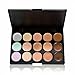 Start 15 Colors Concealer Eye shadow palette kit &Makeup Toothbrush Curve Brush