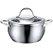 Stainless Steel Cookware 3 Quart Sauce Pot with Lid