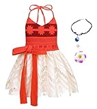 AmzBarley Baby Girls Costume First Birthday Party Toddler Kids Fancy Dress up Costumes (Red(with Accessories), 4-5 Years) Tag 130