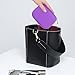 pureGLO 10 Bottles Essential Oil Carrying Case – Protect Your Precious Oils! Shock & Spill Proof Design - Holds 10 5ml, 10ml Roller Bottles – Organizer Perfect for Travel Storage - Purple