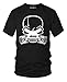 Jeep Skull Gas Mask Hardcore Piston T-Shirt - (Black) XL