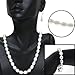 Cultured Freshwater White Pearl Necklace Bracelet & Earring Set