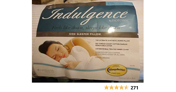 isotonic side sleeper pillow