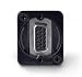 Switchcraft EHHD15FFB HD15 Female to Female Feedthru Panel Mount Jack, Black Finish