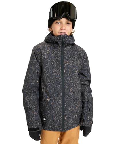 Quiksilver Veste de Snow Mission Printed Jacket Garçon 4-16 Noir 6-7Y
