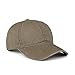 CANCA Vintage Washed Dyed Cotton Twill Low Profile Adjustable Baseball Cap (Light Khaki)