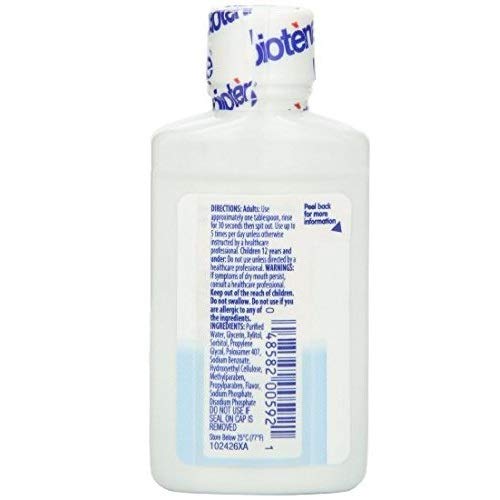 Biotene Dry Mouth Mouthwash Oral Rinse, Fresh Mint, 2 Oz (Pack of 3