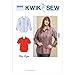 Kwik Sew K3586 Shirts Sewing Pattern, Size 1X-2X-3X-4X