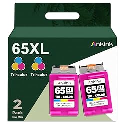 Ankink Higher Yield 65XL 65 XL Color Ink Cartridge
