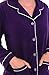 Del Rossa Women's Fleece Pajamas, Long Button Down Pj Set