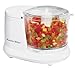 Proctor Silex Durable Mini 1.5 Cup Food Processor & Vegetable Chopper for Dicing, Mincing & Puree, White (72500RY)