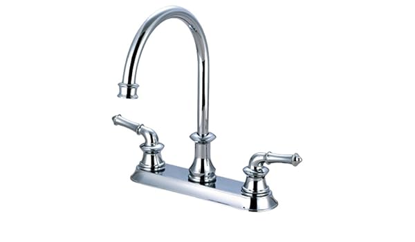 Pioneer 2dm300 Two Handle Kitchen Faucet Pvd Polished Chrome