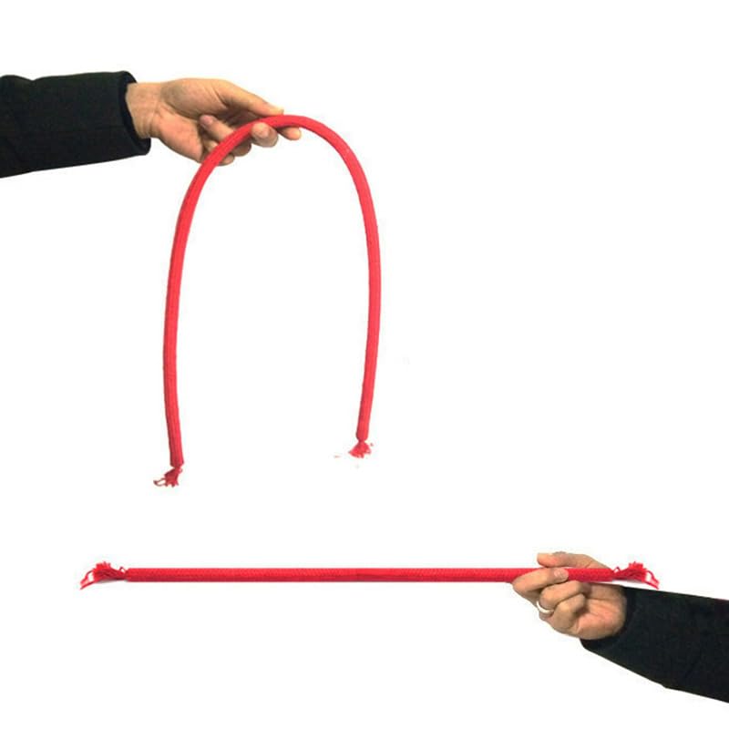 Deluxe Stiff Rope (Red) Magic Tricks Soft Rope To Stiff Magic Close Up Street Illusions Gimmicks Mentalism Funny Props