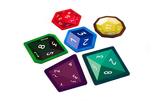 Mug Coasters - Dice - D4, D6, D8, D10, D12, D20-6 Pieces