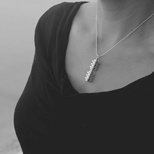 Ren emf protection pendant, silver plated, with silver …