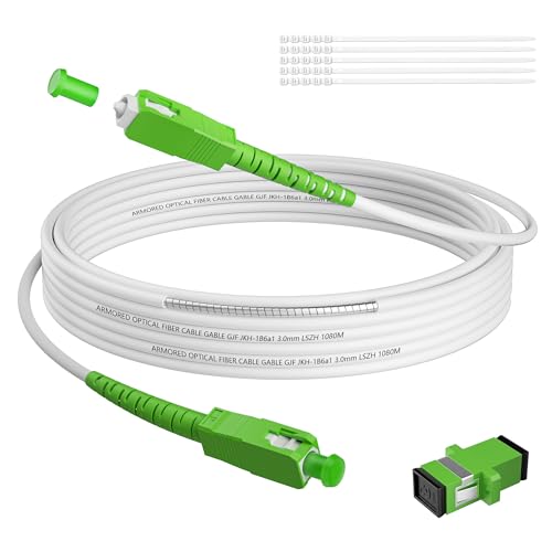 SC/APC to SC/APC Fiber Optic Cable 12FT