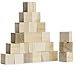 Wood Blocks 1.5 Inches (32 Pack) Made in USA - Unfinished Wooden Blocks for Crafts and Carving, Plain Blank Natural Wood Blocks