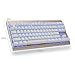 MechanicalEagle Mechanical Gaming Keyboard 87-Key Tactile&Clicky Outemu Blue Switches with Blue LED Backlit,USB for PC/Laptop and Mac – Rose Gold Panel/White Keysthumb 3