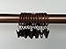Xin store 40-Pack Copper Metal Curtain Rings with Clips (1