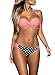 Bong Buy Women Push Up Halter Two Piece Padded Bikini Swimsuits Bandeau Bathing Suits