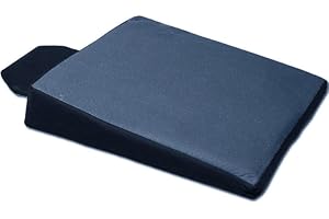 Yupbizauto New Breathable Comfortable Ergonomic Wedge Car Seat Office Chair Back Support Cushion (Dark Grey Mesh Fabric)