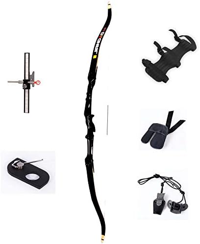 JANDAO Recurve Bow Archery Bow for Beginner Takedown Aluminum Alloy Riser Right&Left Hand 66" 68" 70" Bow Length