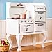 THE QUEEN'S TREASURES 18 Inch Doll Furniture, 1930's Style Wooden, Fully Assembled, Cook Stove & Oven, Compatible with American Girl Dolls Kitchens & Furniture