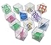 Mind Teaser Puzzle Cube Toys - Puzzle Games for Party Favors, Goody Bags, and Prizes - 1.5 Inch Educational Toys Stress Relief Toys (1 Dozen)