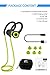 SoundPEATS Bluetooth Headphones Wireless Sweatproof Headset Sport Earbuds with Mic (Bluetooth 4.1 ,HD Stereo, IOS battery indicator, Secure Ear Hook design ,Noise Cancelling)-Green