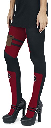 Marvel Comics Deadpool Suit Up Costume Sheer Tights - Image 5