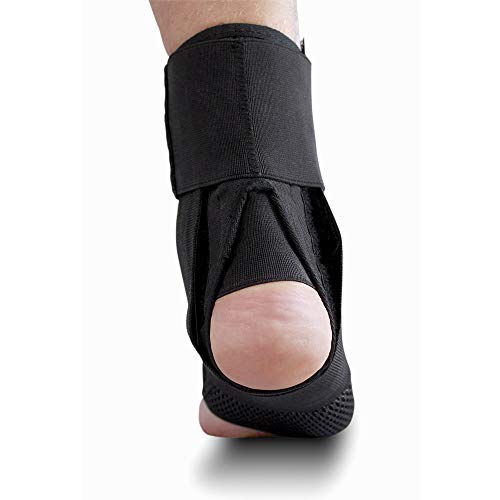 Lace Up Ankle Stabilizer Brace, Women Men Breathable Adjustable Foot Support Wrap for Sport, Ankle Sprain, Plantar Fasciitis, Injury Recovery - Thumbnail 3