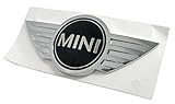 MINI Cooper S Factory Original Wings Badge Front | Hardtop R53 (2002-2006) and Convertible R52 (2005-2008)