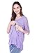 Bearsland Maternity Women's Lace Breastfeeding Nursing Tops,Purple,Large